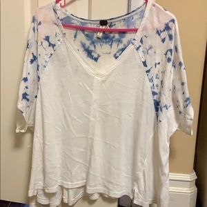 Oversized free people tie die tunic